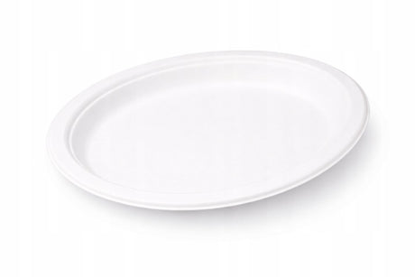 Owalny talerz cateringowy 32cm z trzciny cukrowej 50szt