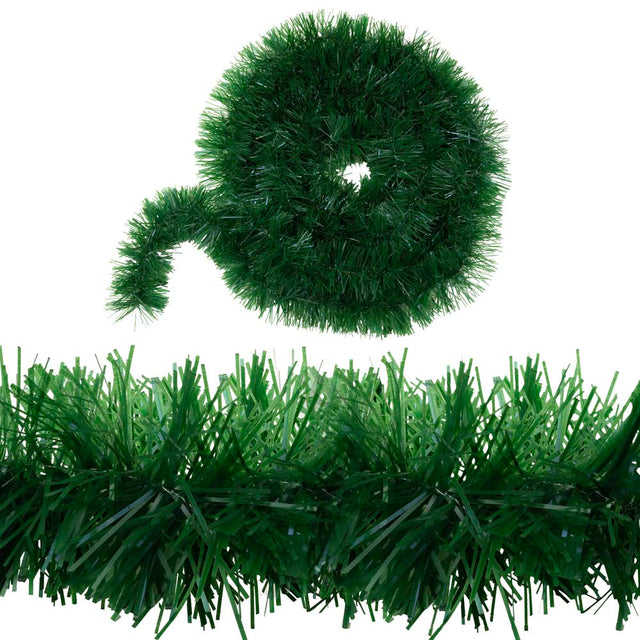 Girlanda sztuczna choinkowa ŁAŃCUCH zielony 4m