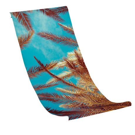 Płachta na Leżak BRĄZOWE LIŚCIE PALMA