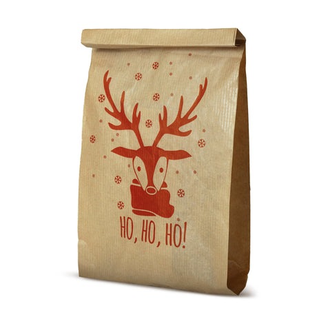 Torebka papierowa świąteczna 160x60x290mm Renifer 50szt.