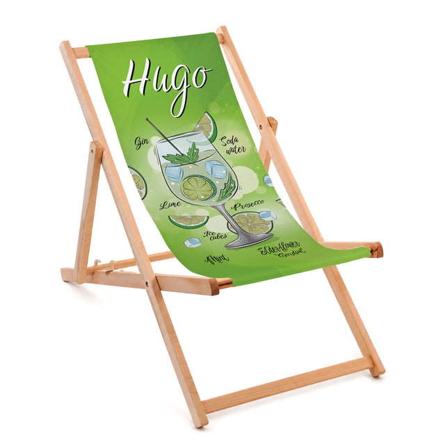 Leżak drewniany HUGO- Naturalny stelaż olejowany PREMIUM