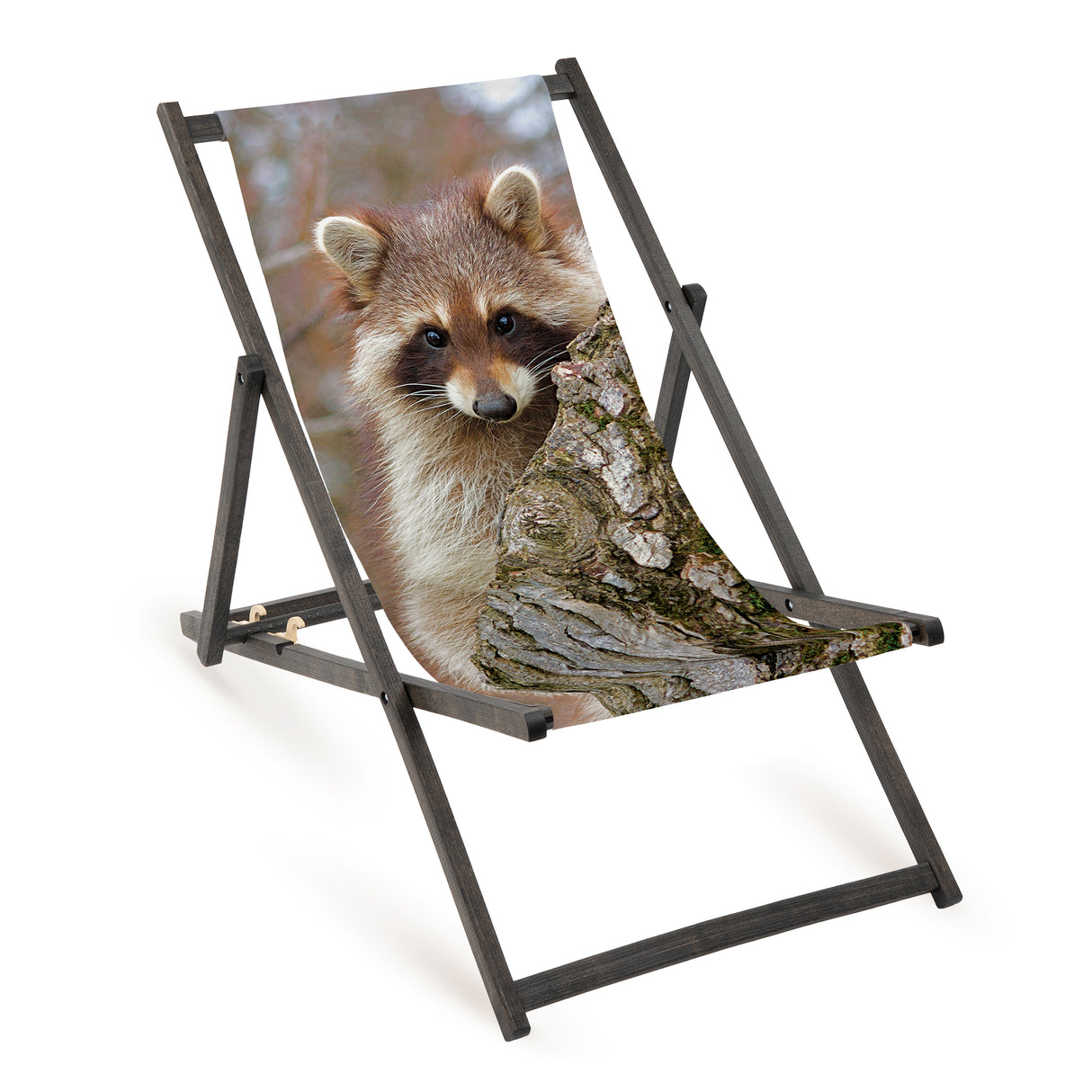 Leżak drewniany SZOP - Czarny Stelaż