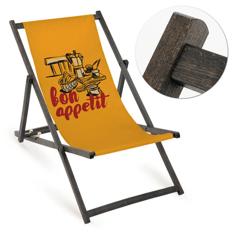 Leżak drewniany BON APPETIT