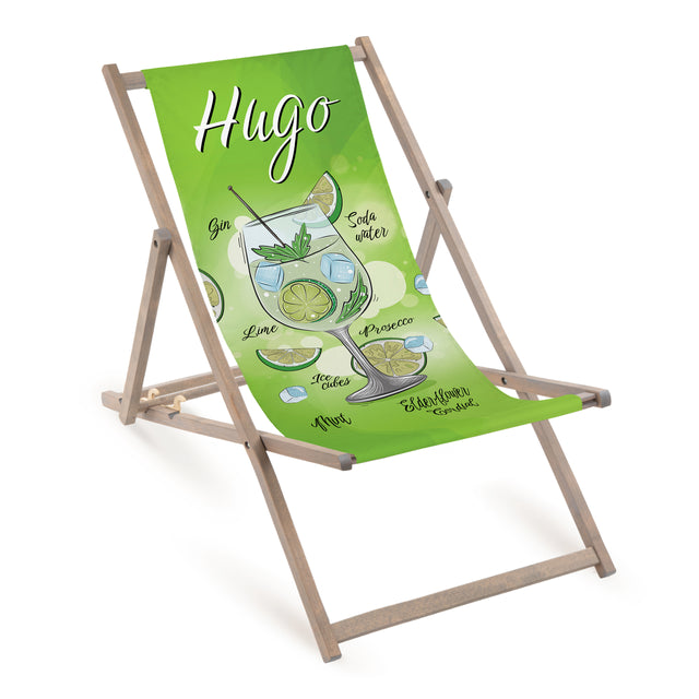 Leżak drewniany HUGO - Szary Stelaż