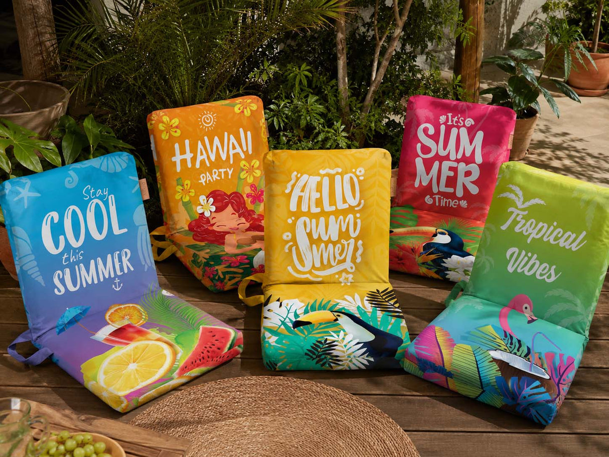 Leżak podróżny składany leżanka HAWAII PARTY
