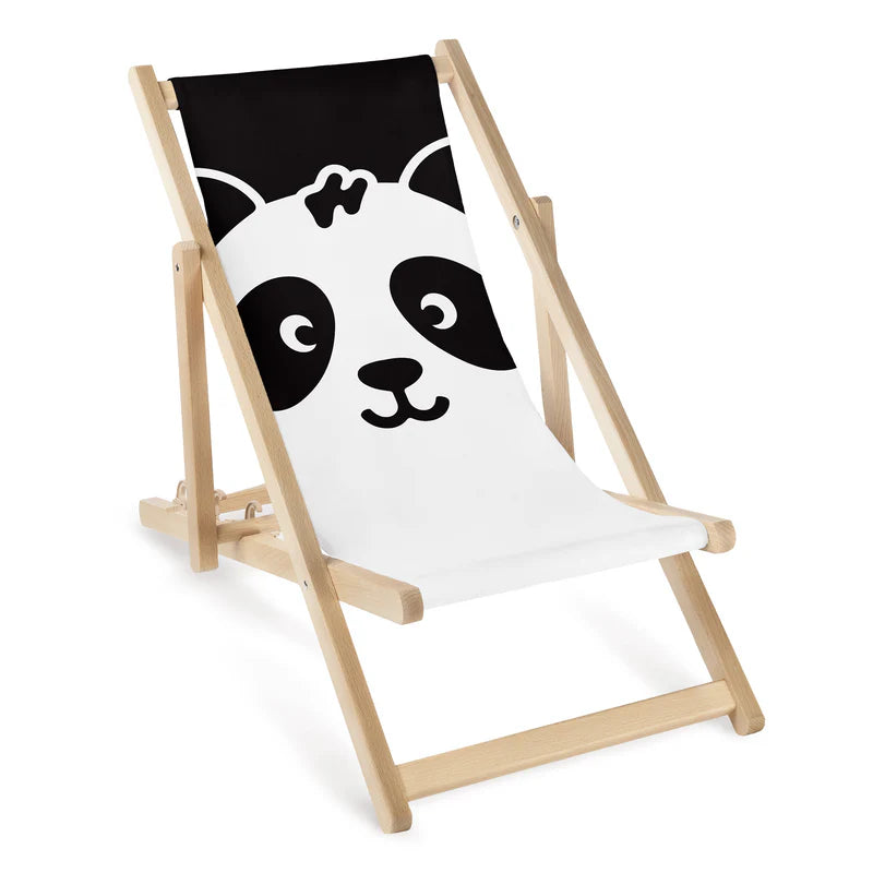 Leżak drewniany dziecięcy Panda