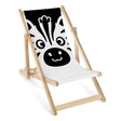 Leżak drewniany dziecięcy Zebra