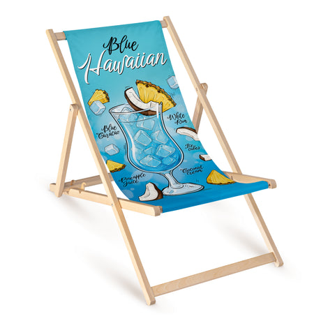 Leżak drewniany BLUE HAWAIIAN