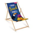 Leżak drewniany GOOD BEACH VIBES