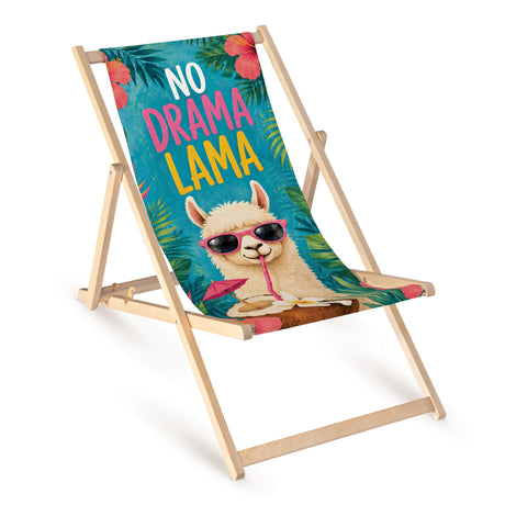 Leżak drewniany NO DRAMA LAMA