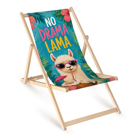 Leżak drewniany LATO NO DRAMA LAMA