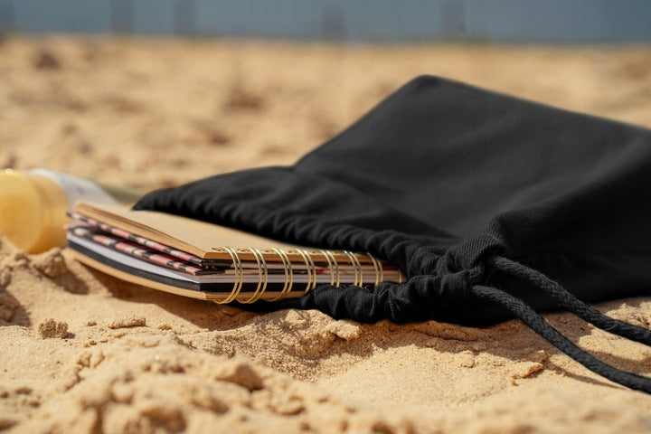 Plecak worek bawełniany 340x400mm Czarny 265g