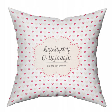 Poduszka na dzień Dziadka - Dziękujemy CI Dziadziu za to że jesteś Prezent na Dzień Dziadka