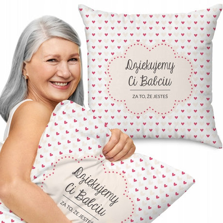 Poduszka na Dzień Babci - Dziękujemy Ci Babciu Prezent na Dzień Babci