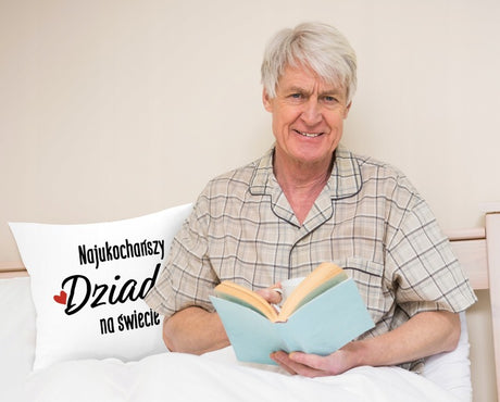 Poduszka na dzień Dziadka - Najukochańszy Dziadek Prezent na Dzień Dziadka