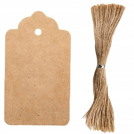 Papierowe zawieszki na prezenty świąteczne 30szt.