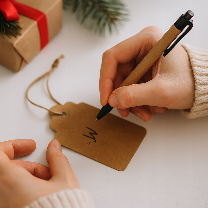 Papierowe zawieszki na prezenty świąteczne 30szt.