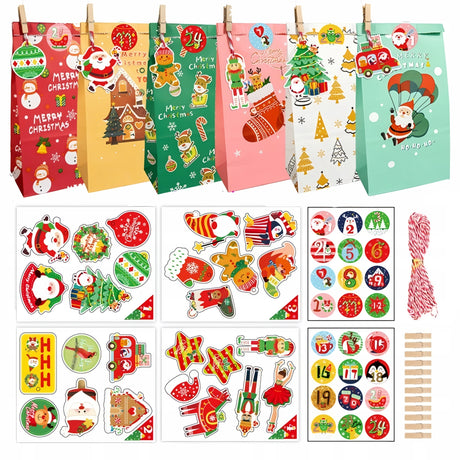 Papierowy kalendarz adwentowy DIY Boże Narodzenie