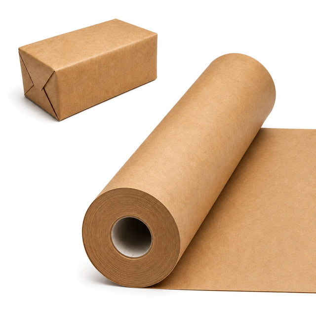 Papier pakowy KRAFT do prezentów i paczek 44cm/30m
