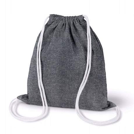Plecak Worek Bawełniany Szary melanż 340x400mm Sznurki: Białe