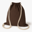 Plecak worek bawełniany Brązowy 340x400mm Sznurki: Ecru