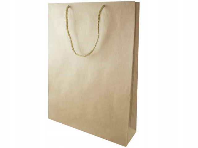 Torba papierowa ECO prestige 300x100x400mm Brązowa