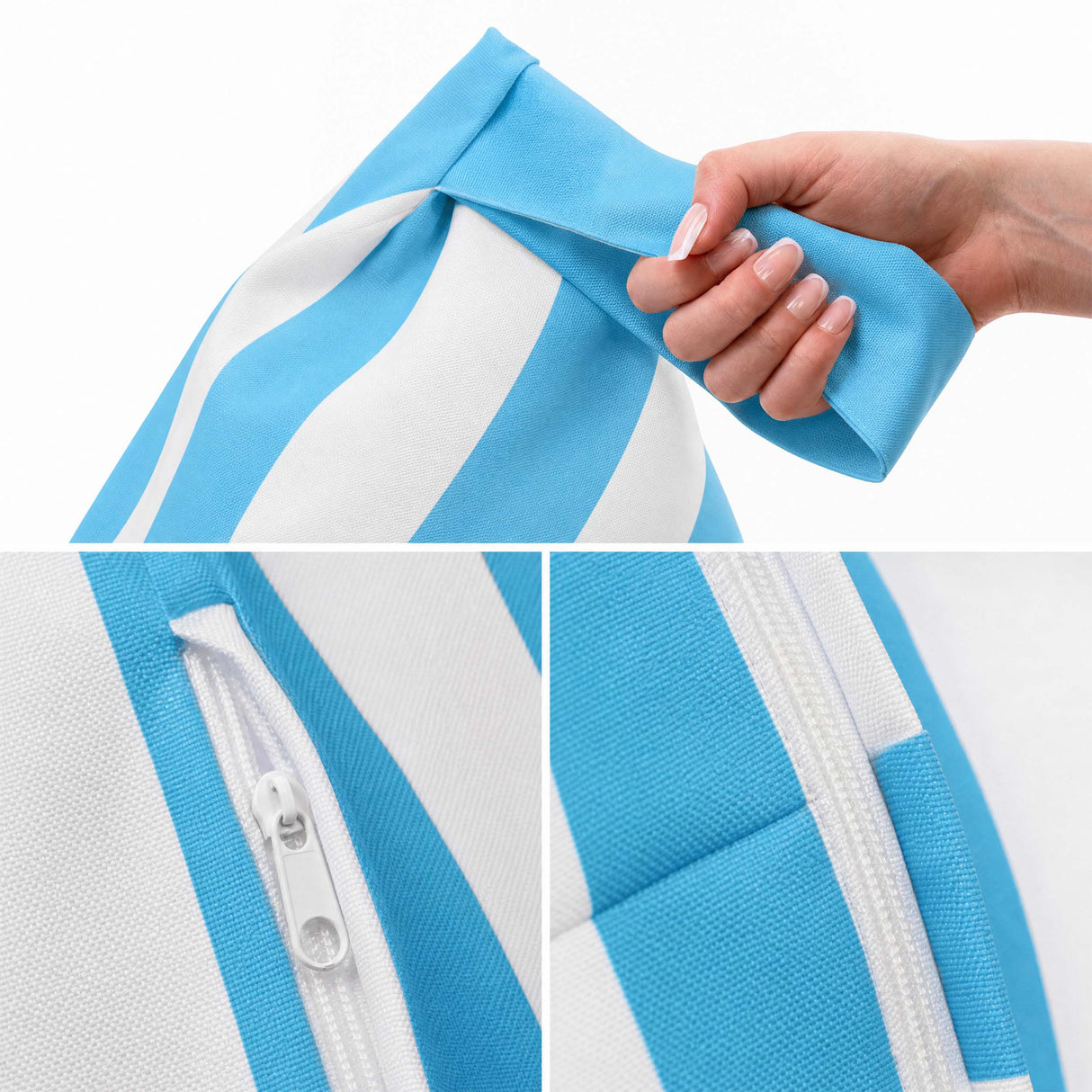 Pufa Pillow XL OXFORD Paski Kolorowe
