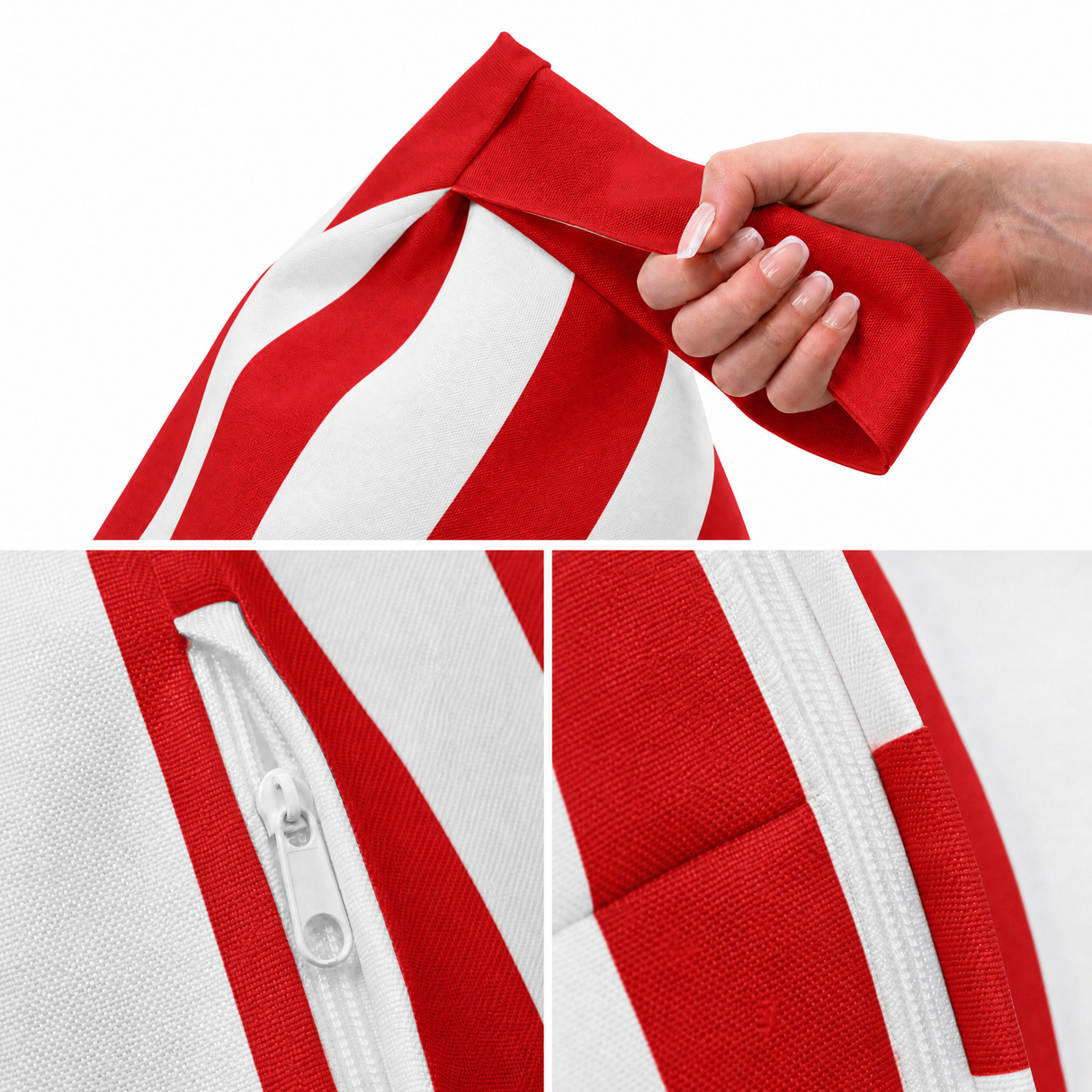 Pufa Pillow XL OXFORD Paski Kolorowe