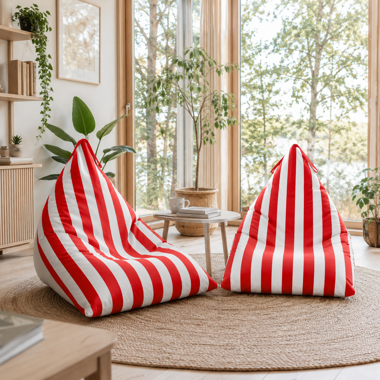Pufa Pillow XL OXFORD Paski Kolorowe