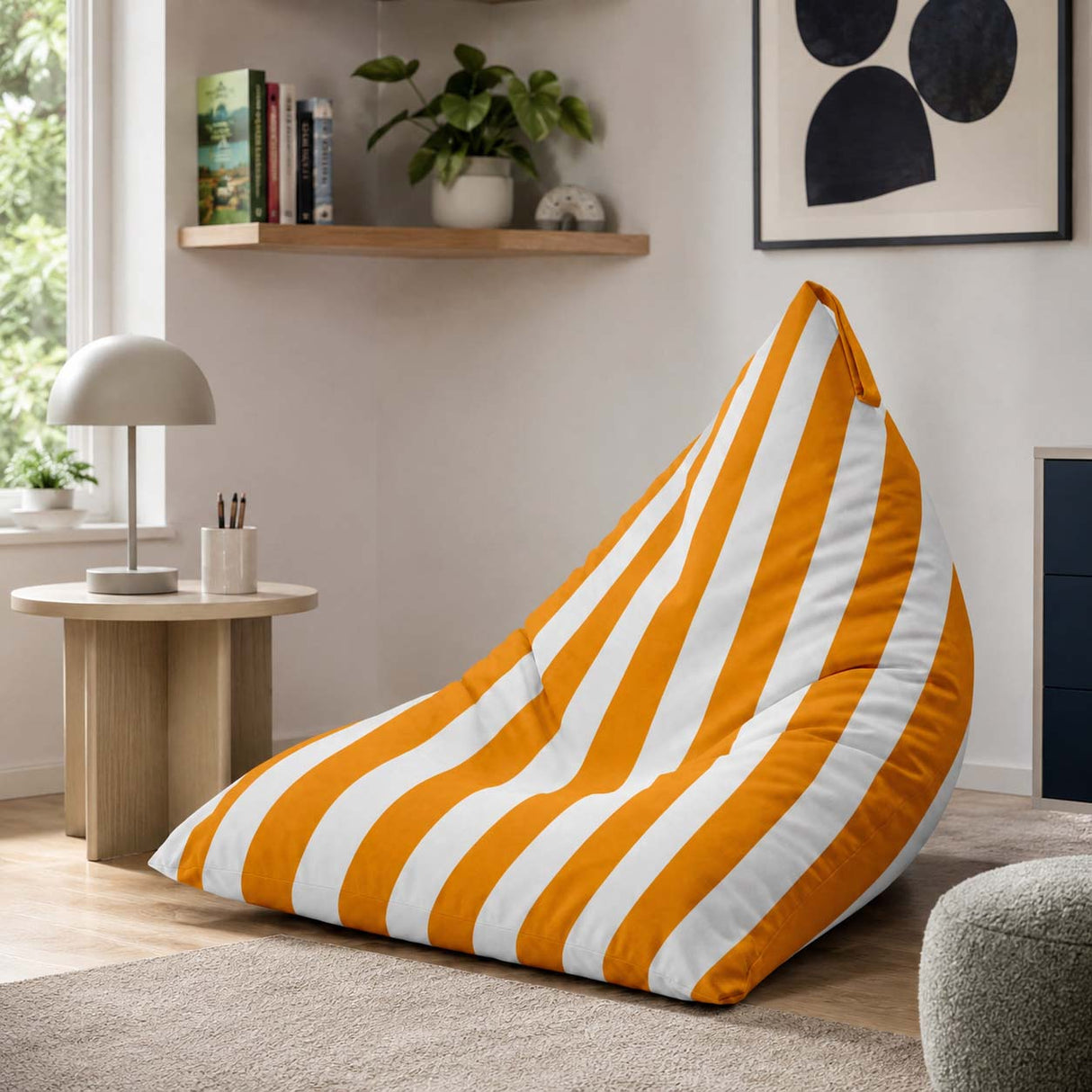 Pufa Pillow XL OXFORD Paski Kolorowe