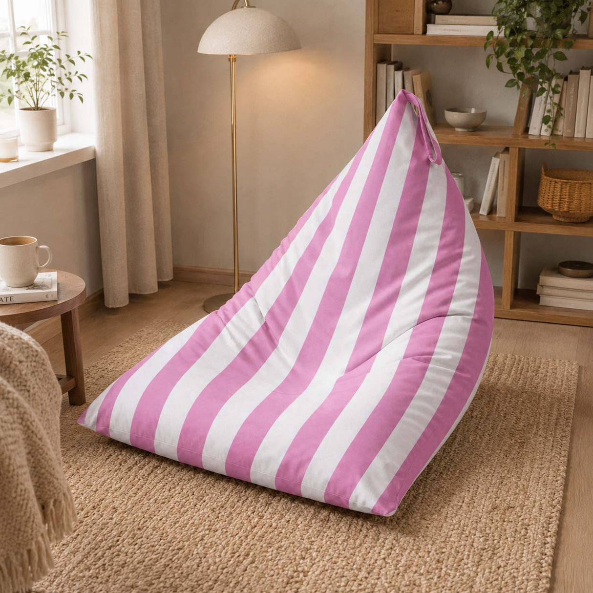 Pufa Pillow XL OXFORD Paski Kolorowe