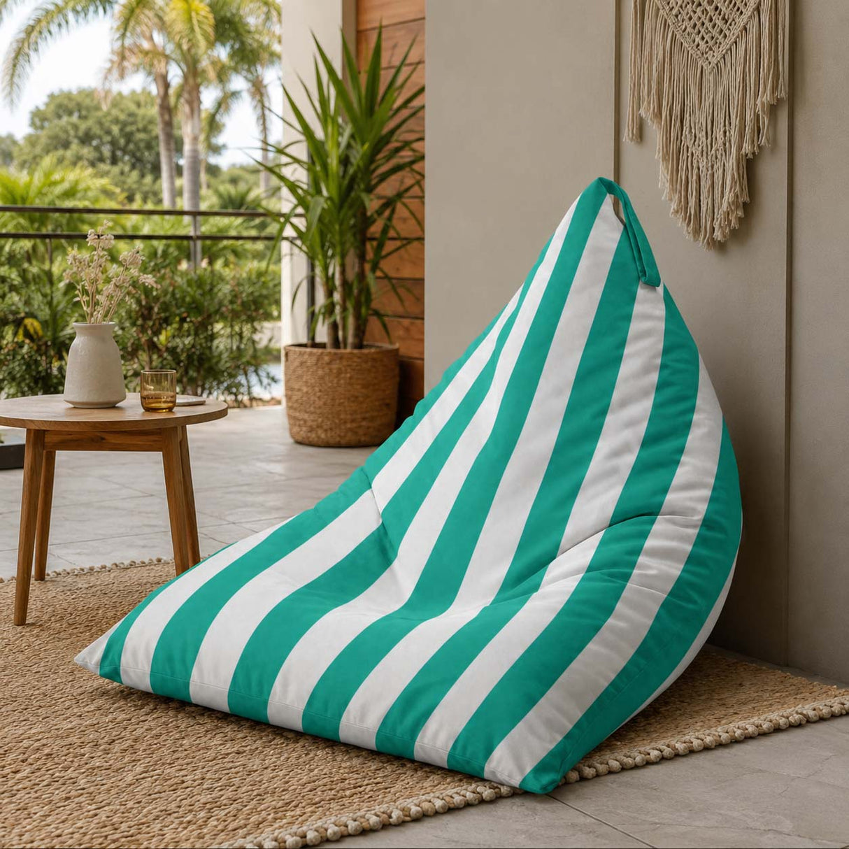 Pufa Pillow XL OXFORD Paski Kolorowe