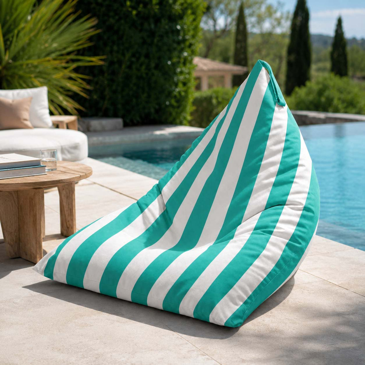 Pufa Pillow XL OXFORD Paski Kolorowe