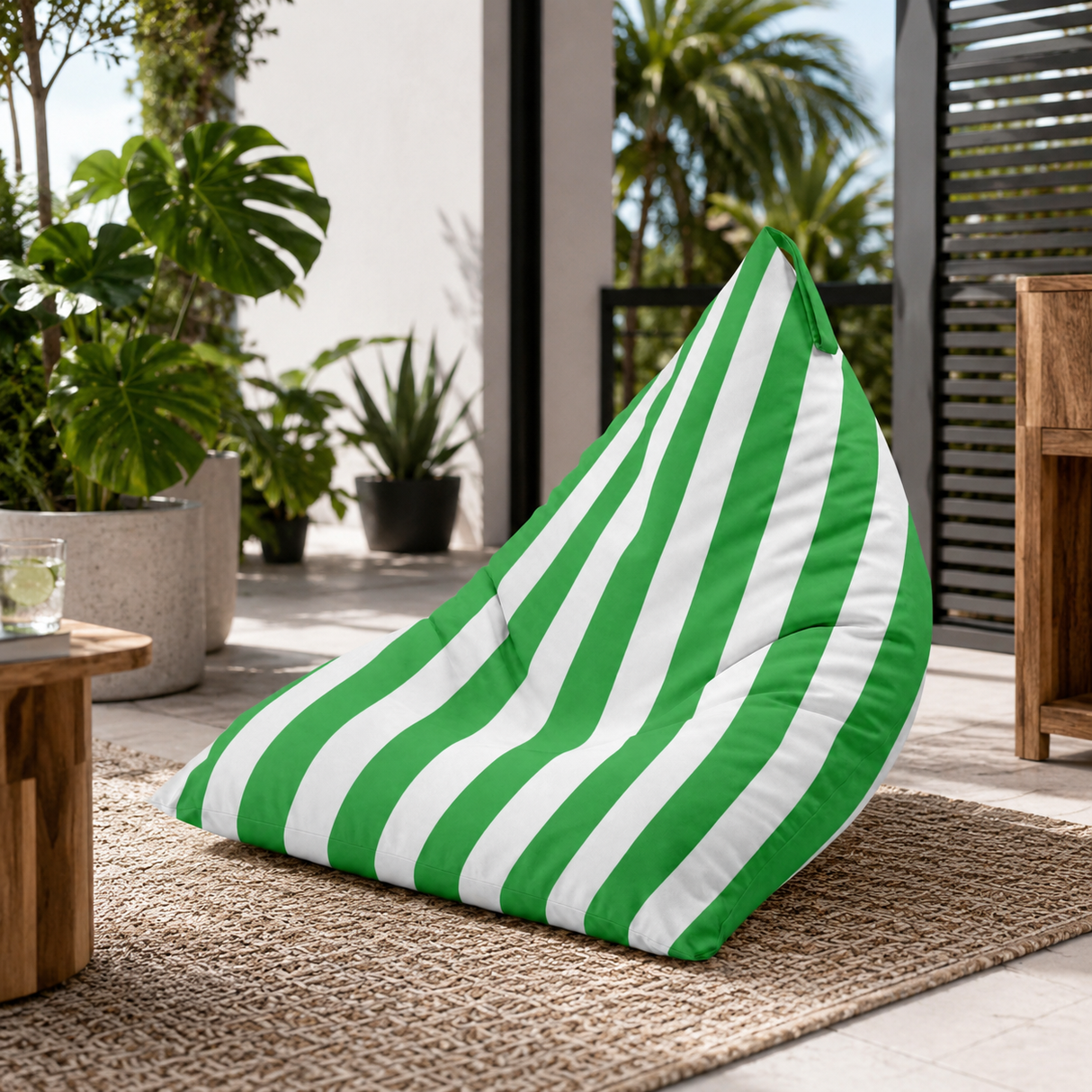 Pufa Pillow XL OXFORD Paski Kolorowe