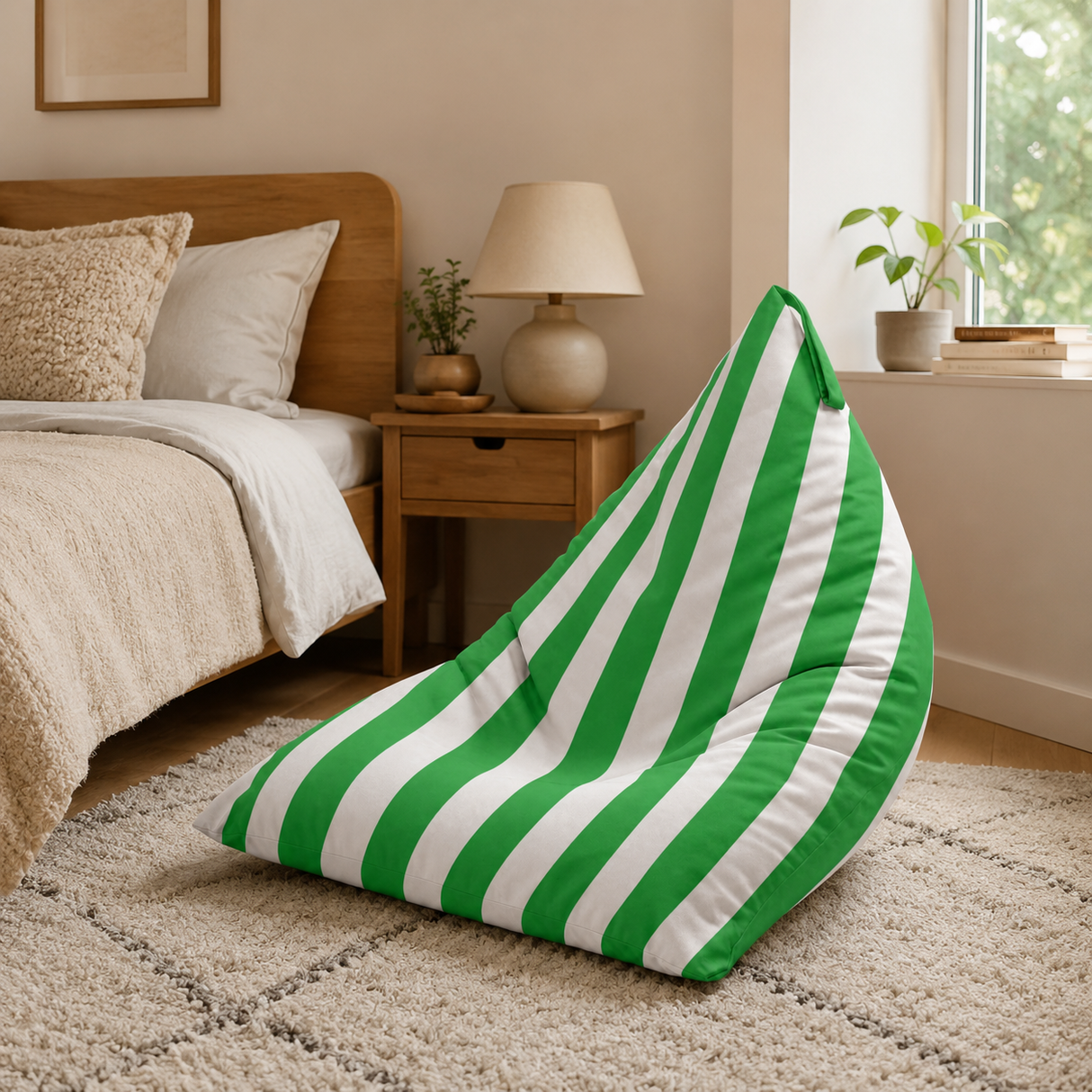 Pufa Pillow XL OXFORD Paski Kolorowe