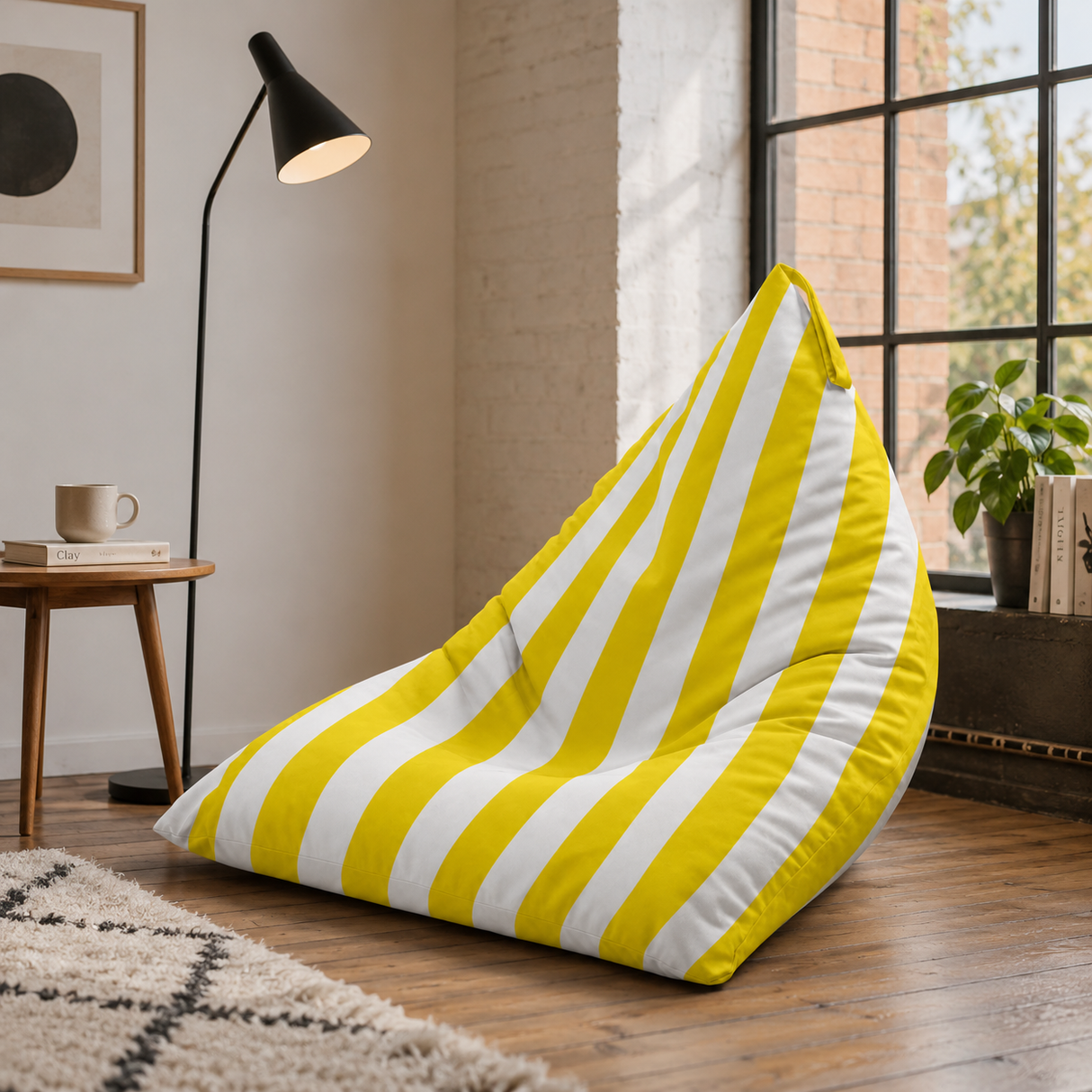Pufa Pillow XL OXFORD Paski Kolorowe