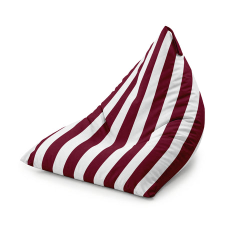 Pufa Pillow XL OXFORD Paski Kolorowe Bordowy