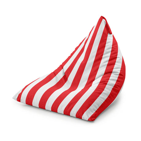 Pufa Pillow XL OXFORD Paski Kolorowe Czerwony