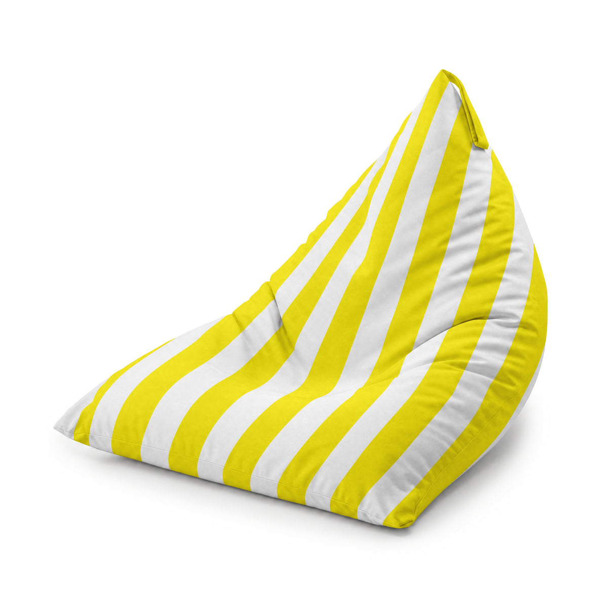 Pufa Pillow XL OXFORD Paski Kolorowe Żółty