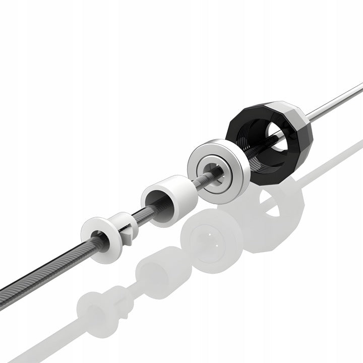 Regulowana skakanka bokserska czarno-czerwona