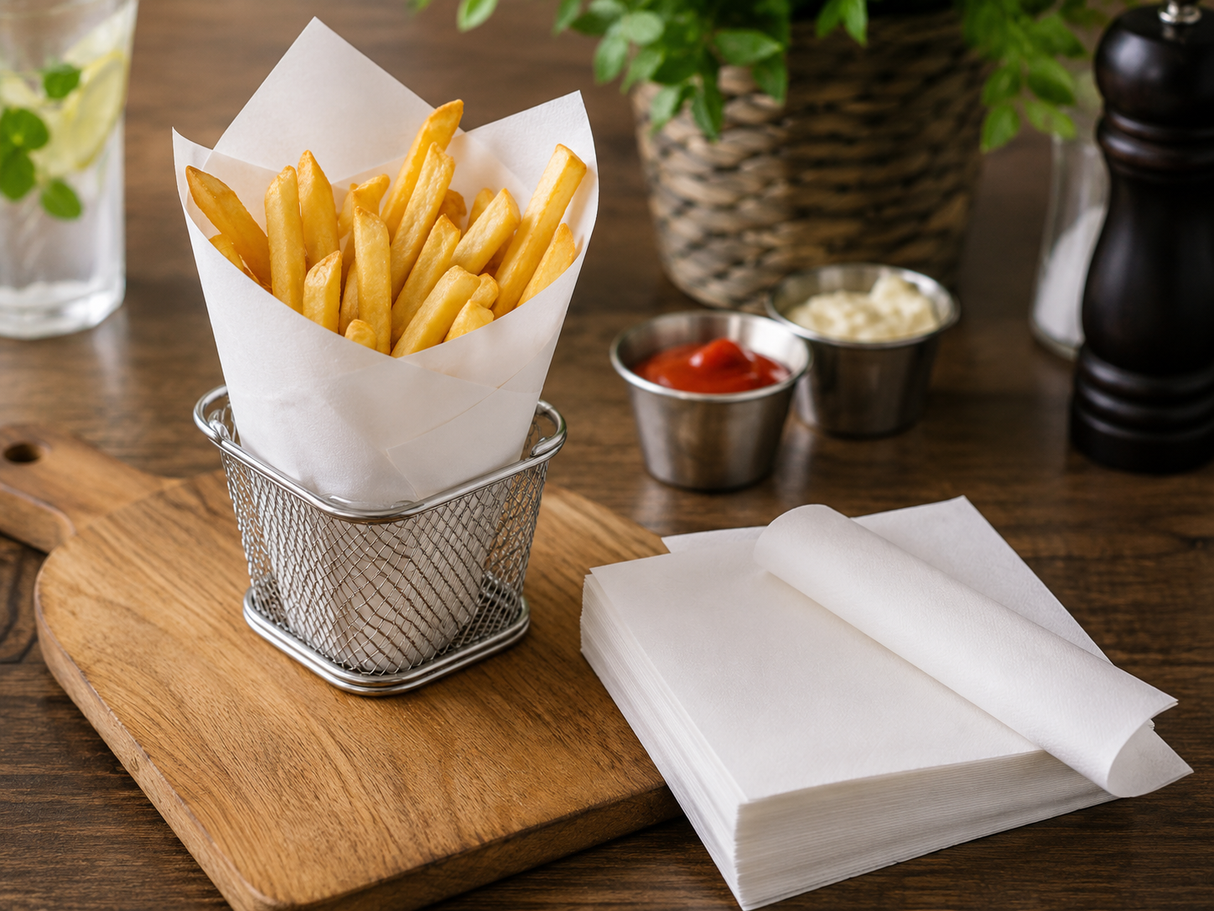 Serwetki Gastronomiczne Białe 15x15cm 500szt.
