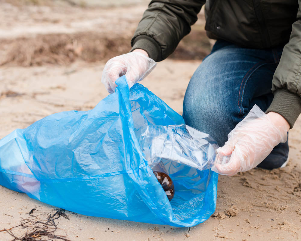 Niebieskie worki na śmieci 35L