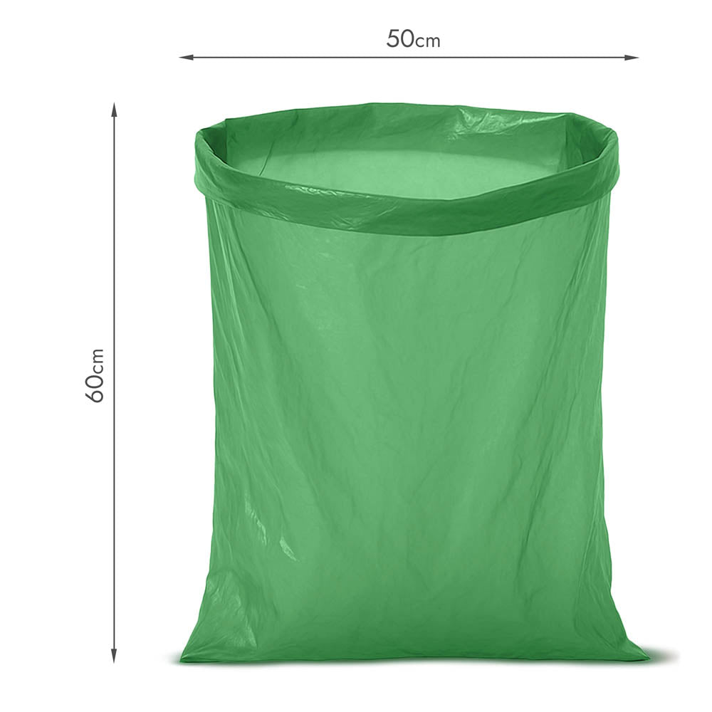 Zielone worki na śmieci z recyklingu 35 L