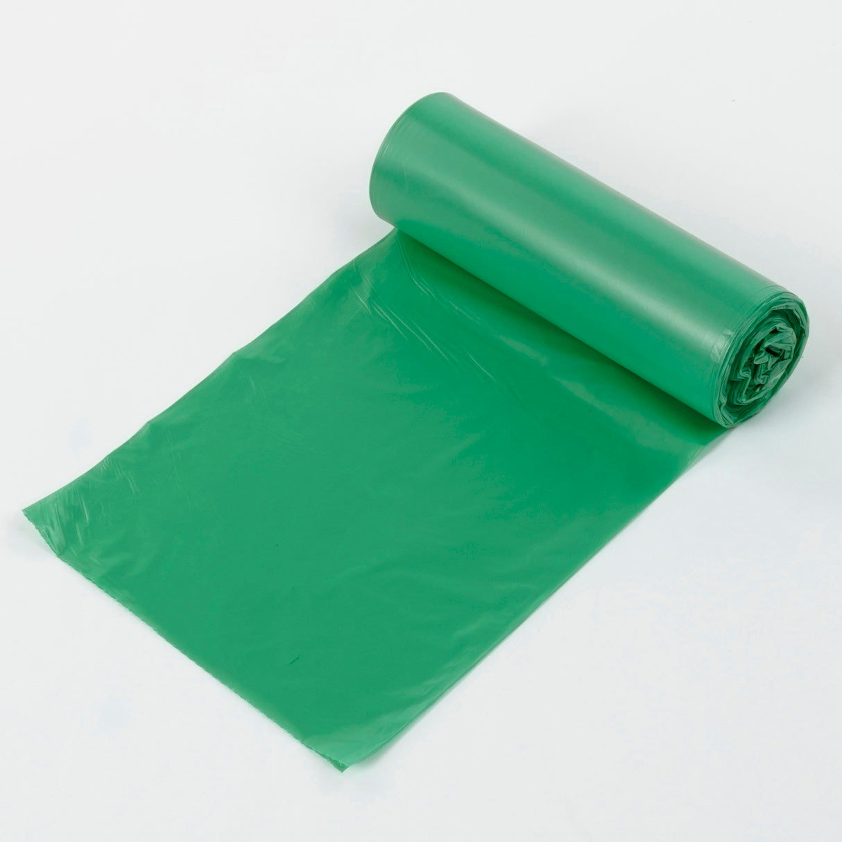 Zielone worki na śmieci z recyklingu 60 L