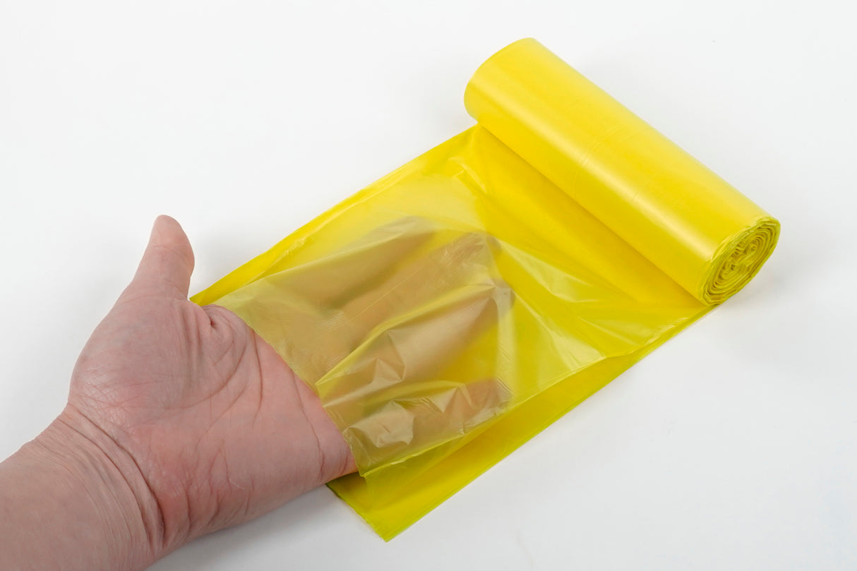 Żółte worki na śmieci z recyklingu 35 L