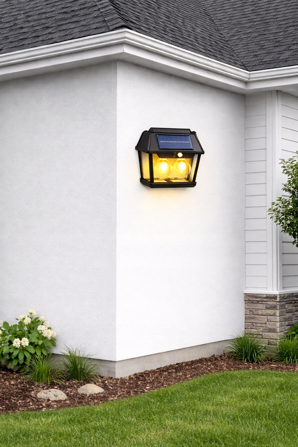 Solarna lampa ogrodowa z czujnikiem ruchu 1800 mAh