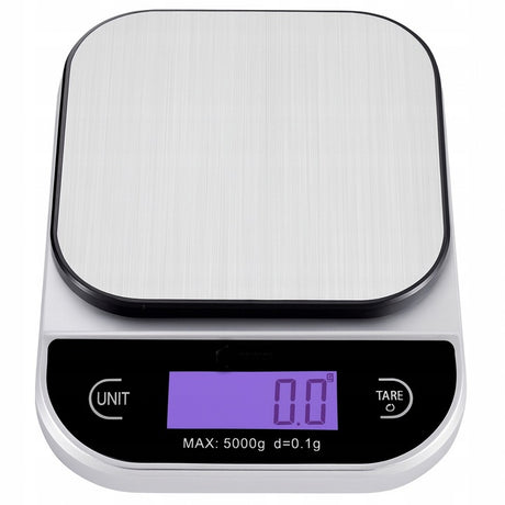 Srebrna elektroniczna waga kuchenna LCD