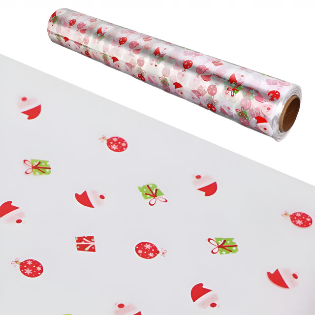 Świąteczny papier celofanowy transparenty
