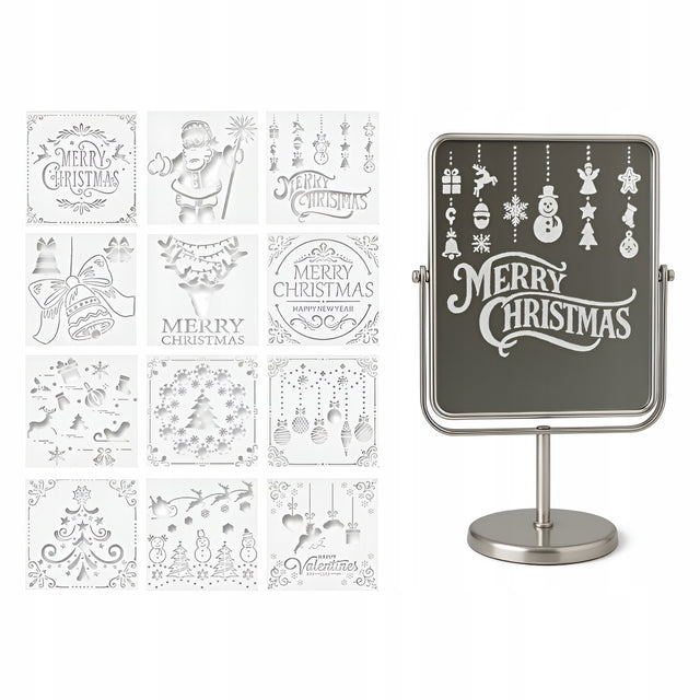 Szablony do sztucznego śniegu Merry Christmas