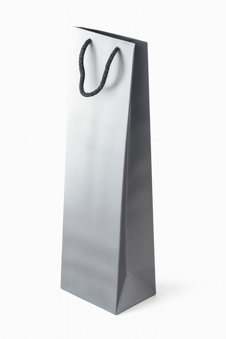 Torba laminowana z uchwytem sznurkowym 110x90x400mm Srebrna